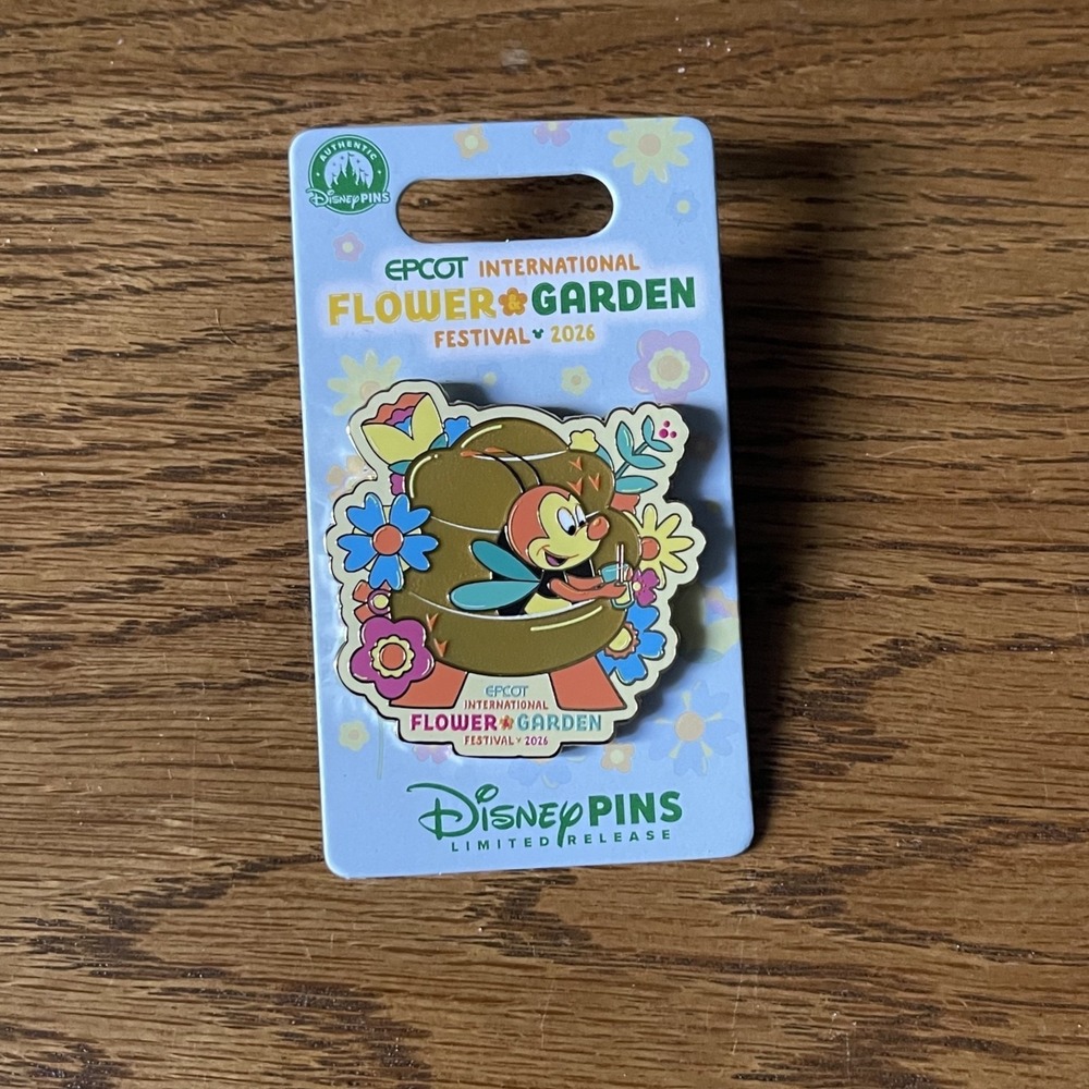 2026 EPCOT Flower & Garden Festival Spike the Bee Pin - Limited Release NEW